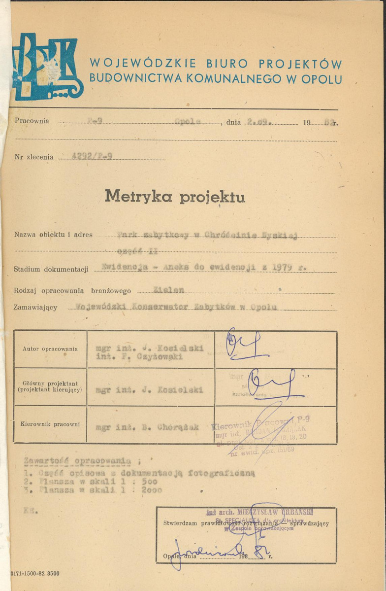 EP - Ewidencja parkowa, skan nr 5