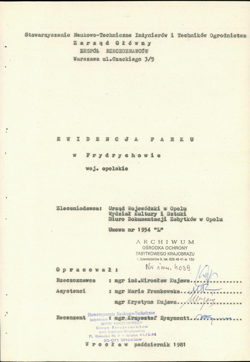 EP - Ewidencja parkowa, skan nr 5
