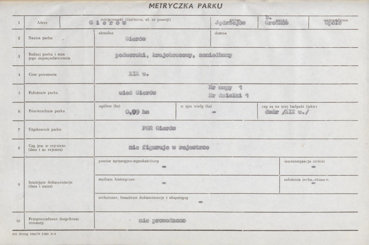 Ewidencja parkowa, skan nr 7