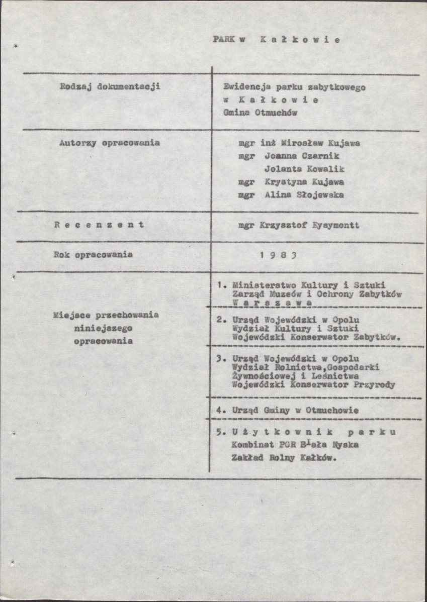 EP - Ewidencja parkowa, skan nr 6