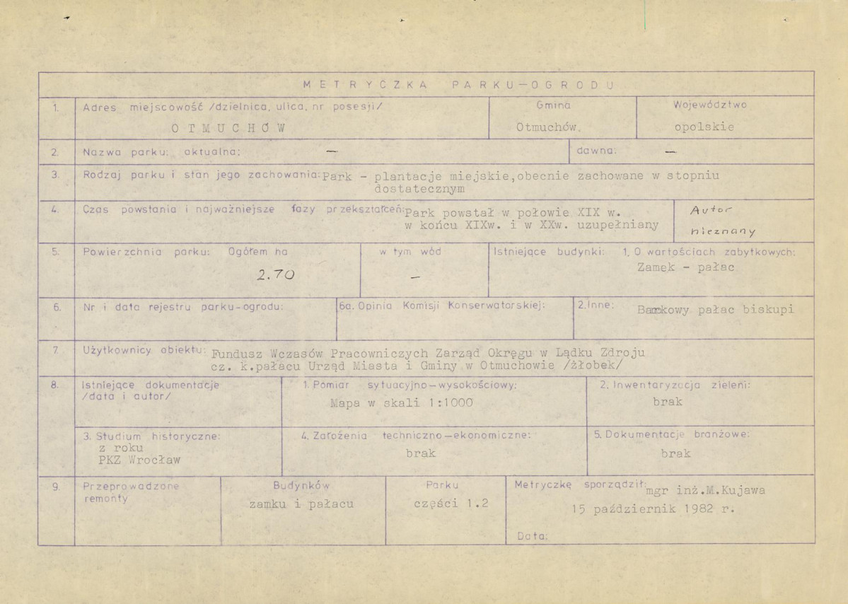 EP - Ewidencja parkowa, skan nr 7