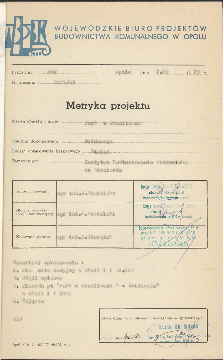 EP - Ewidencja parkowa, skan nr 5