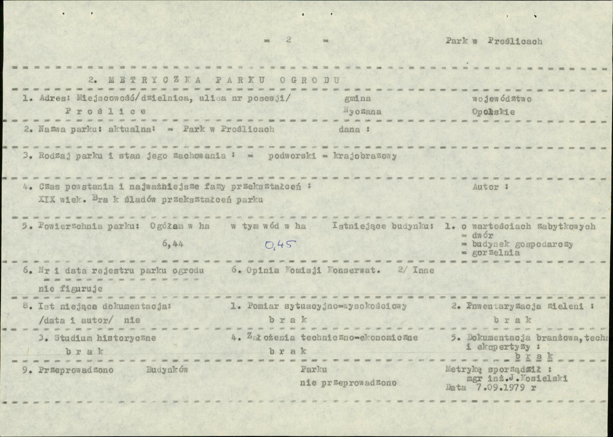 EP - Ewidencja parkowa, skan nr 10