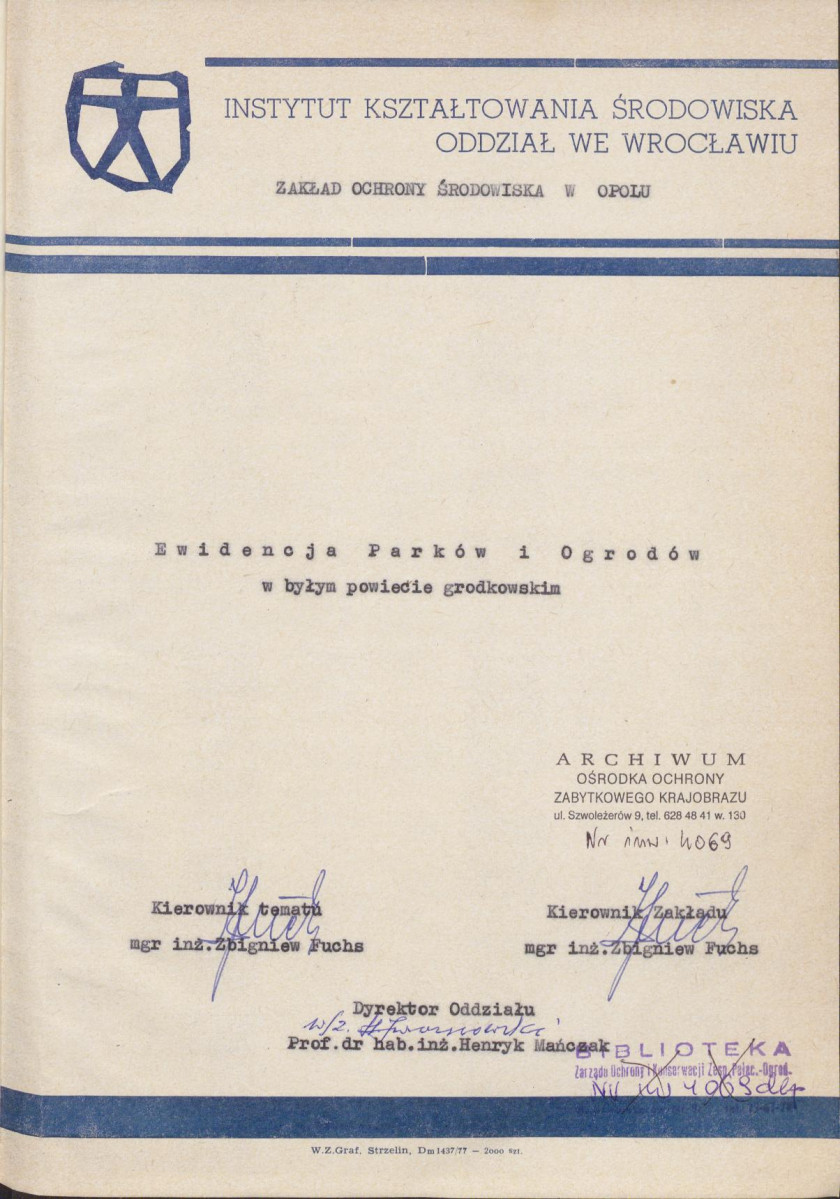 EP - Ewidencja parkowa, skan nr 4