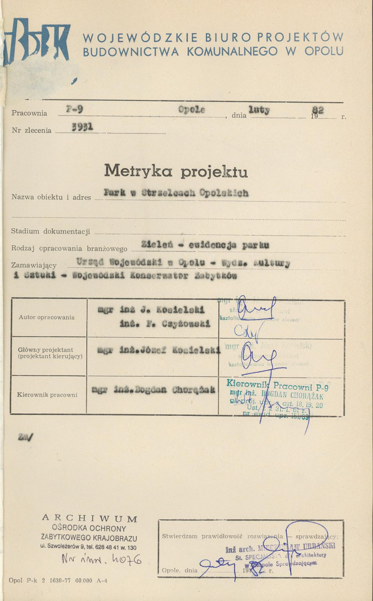 EP - Ewidencja parkowa, skan nr 5