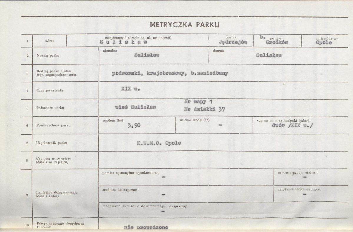 Ewidencja parkowa, skan nr 9