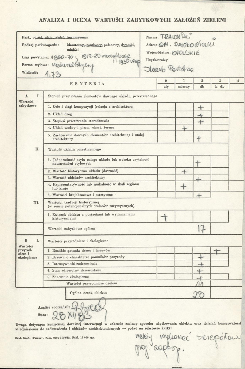 EP - Ewidencja parkowa, skan nr 3