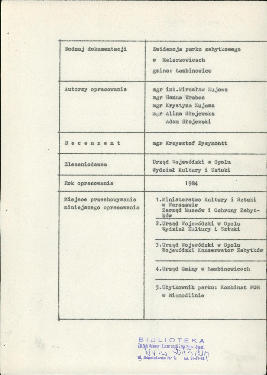 EP - Ewidencja parkowa, skan nr 6