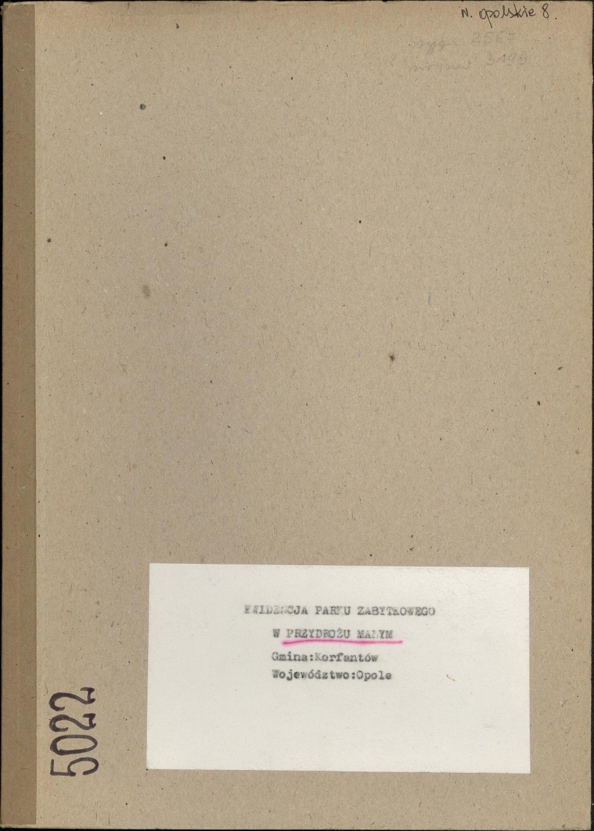 EP - Ewidencja parkowa, skan nr 1