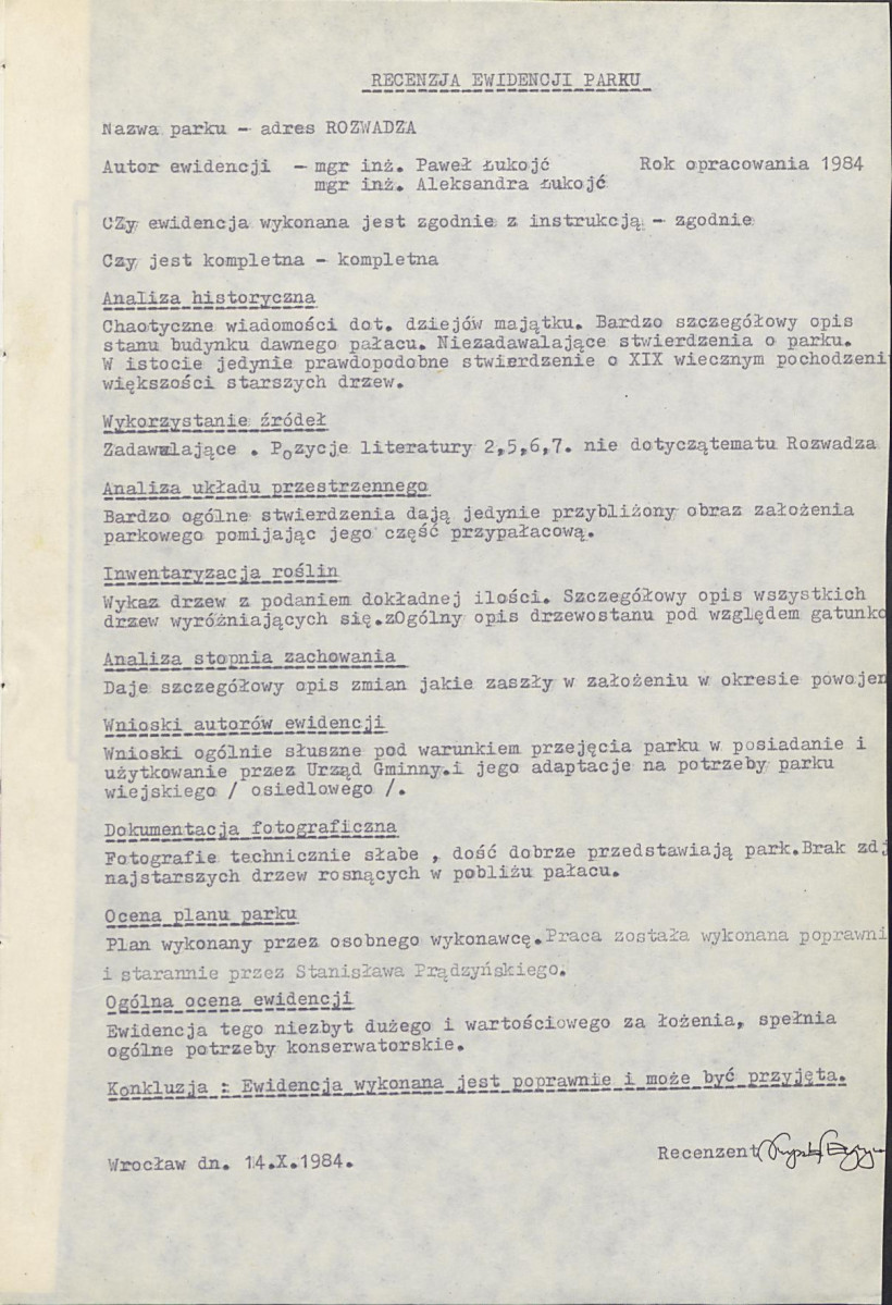 Ewidencja parkowa, skan nr 15