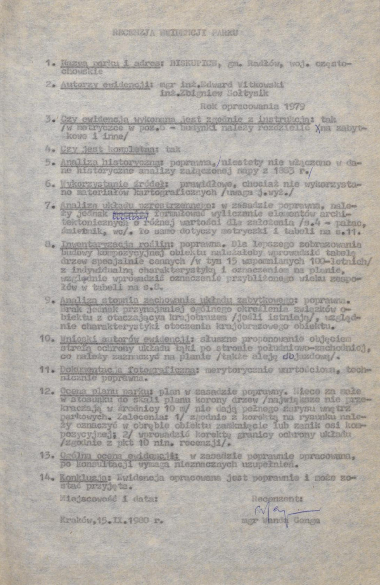 EP - Ewidencja parkowa, skan nr 5