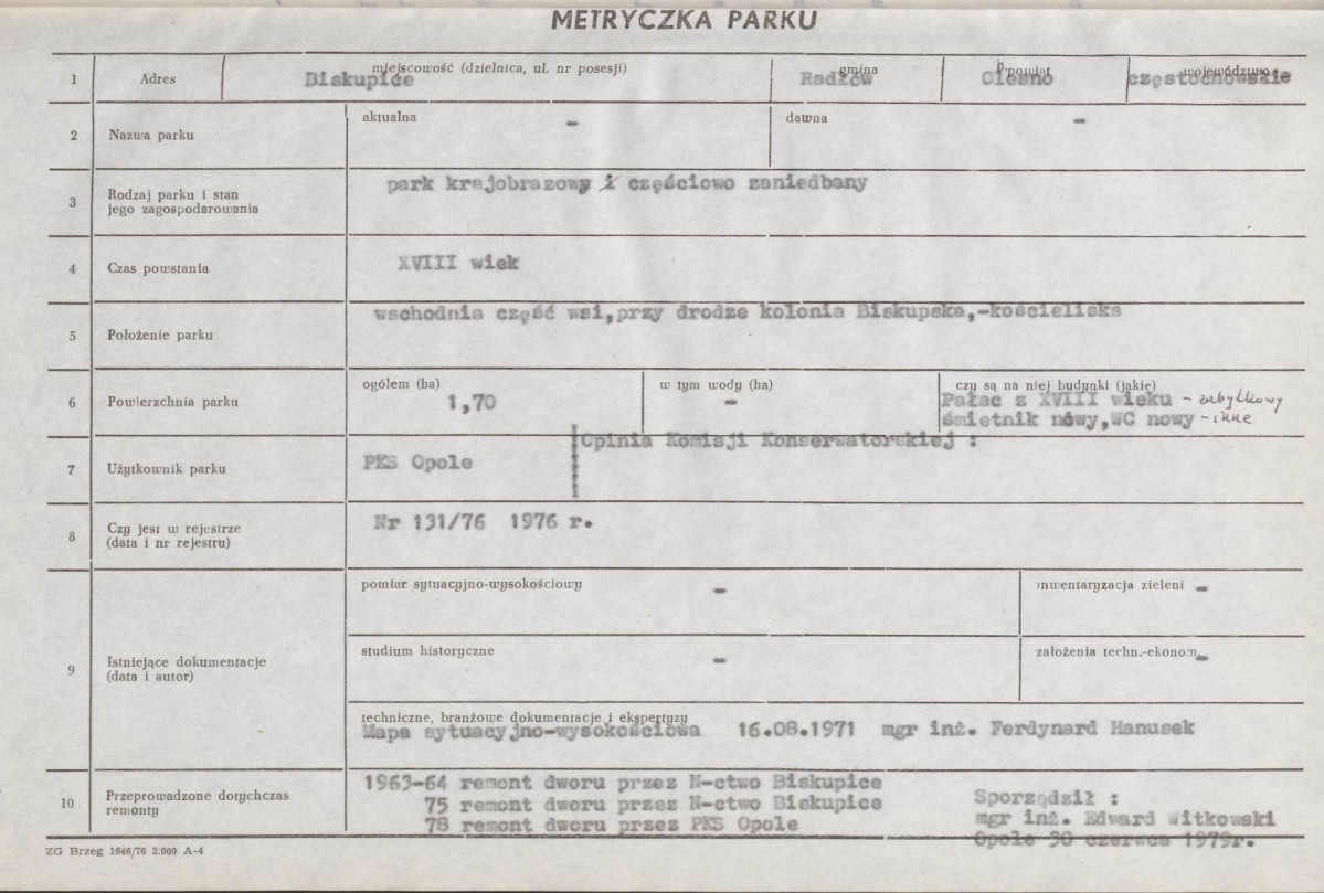 EP - Ewidencja parkowa, skan nr 7
