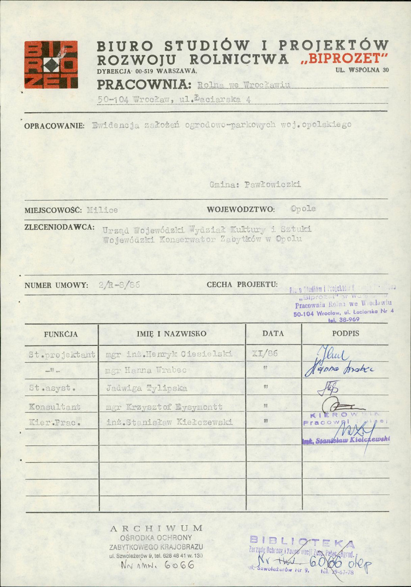 EP - Ewidencja parkowa, skan nr 4