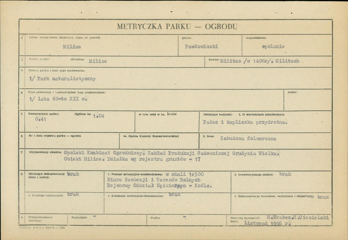 EP - Ewidencja parkowa, skan nr 5