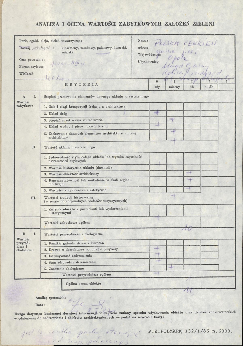 EP - Ewidencja parkowa, skan nr 3