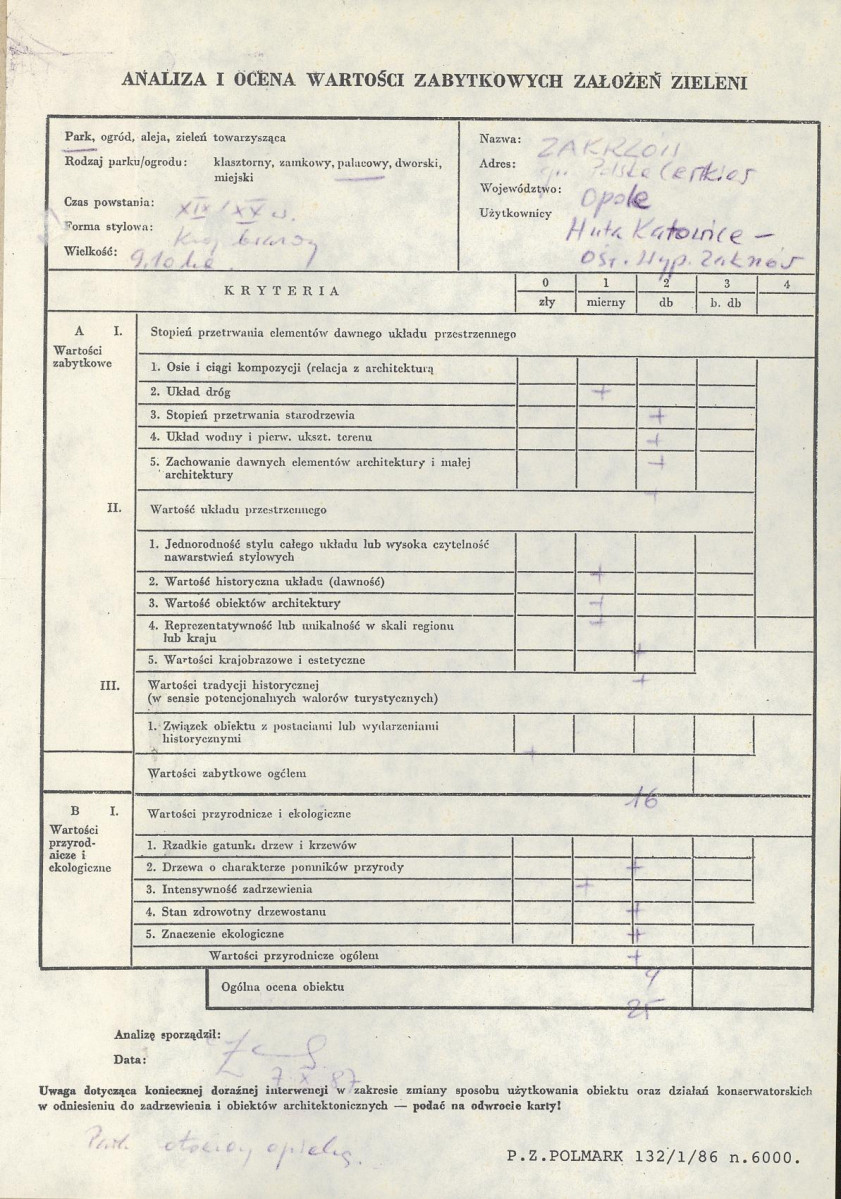 EP - Ewidencja parkowa, skan nr 3