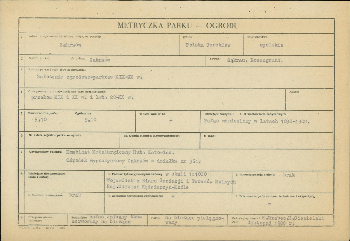 EP - Ewidencja parkowa, skan nr 5