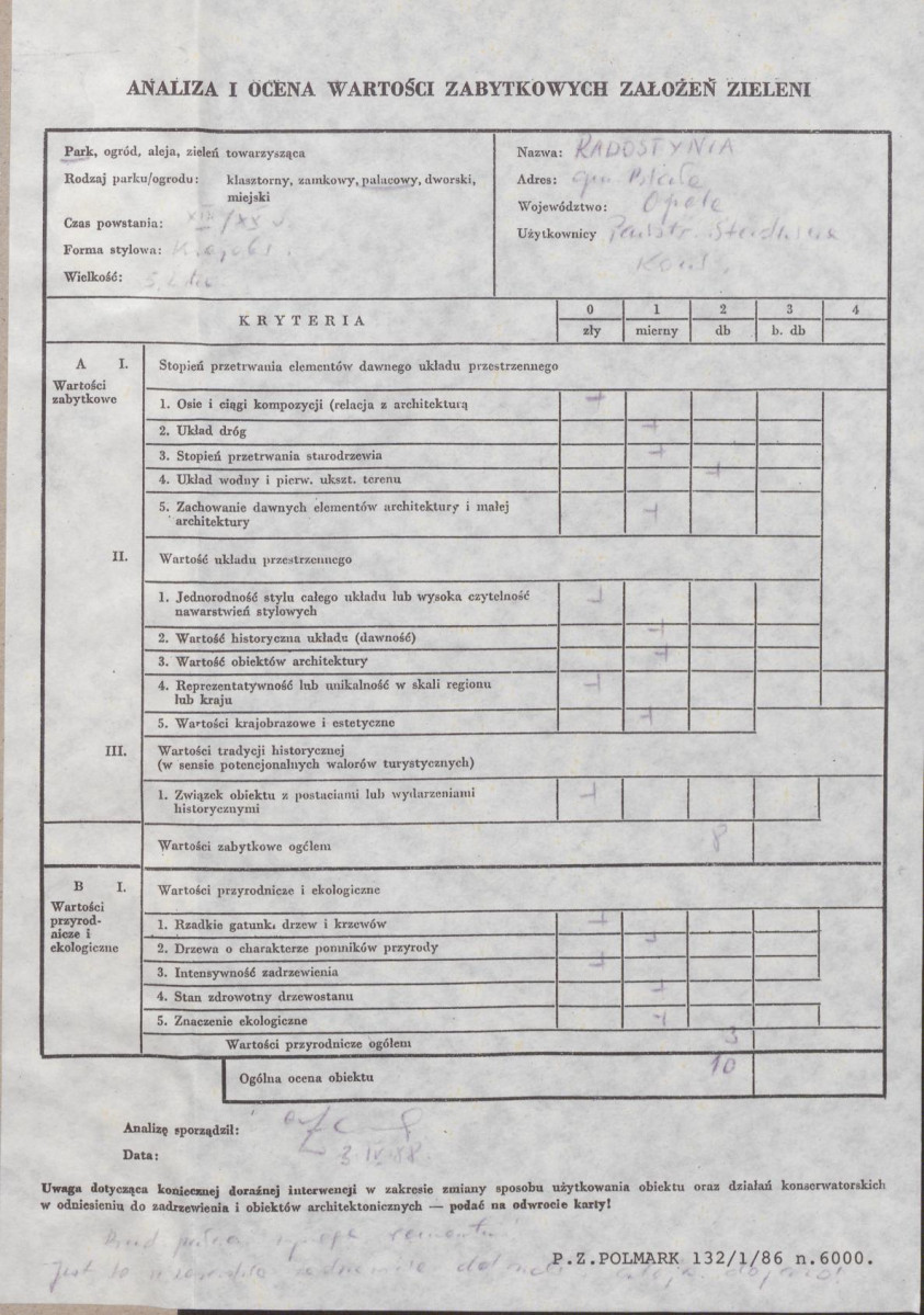 EP - Ewidencja parkowa, skan nr 3