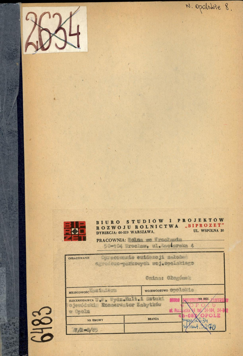 EP - Ewidencja parkowa, skan nr 1