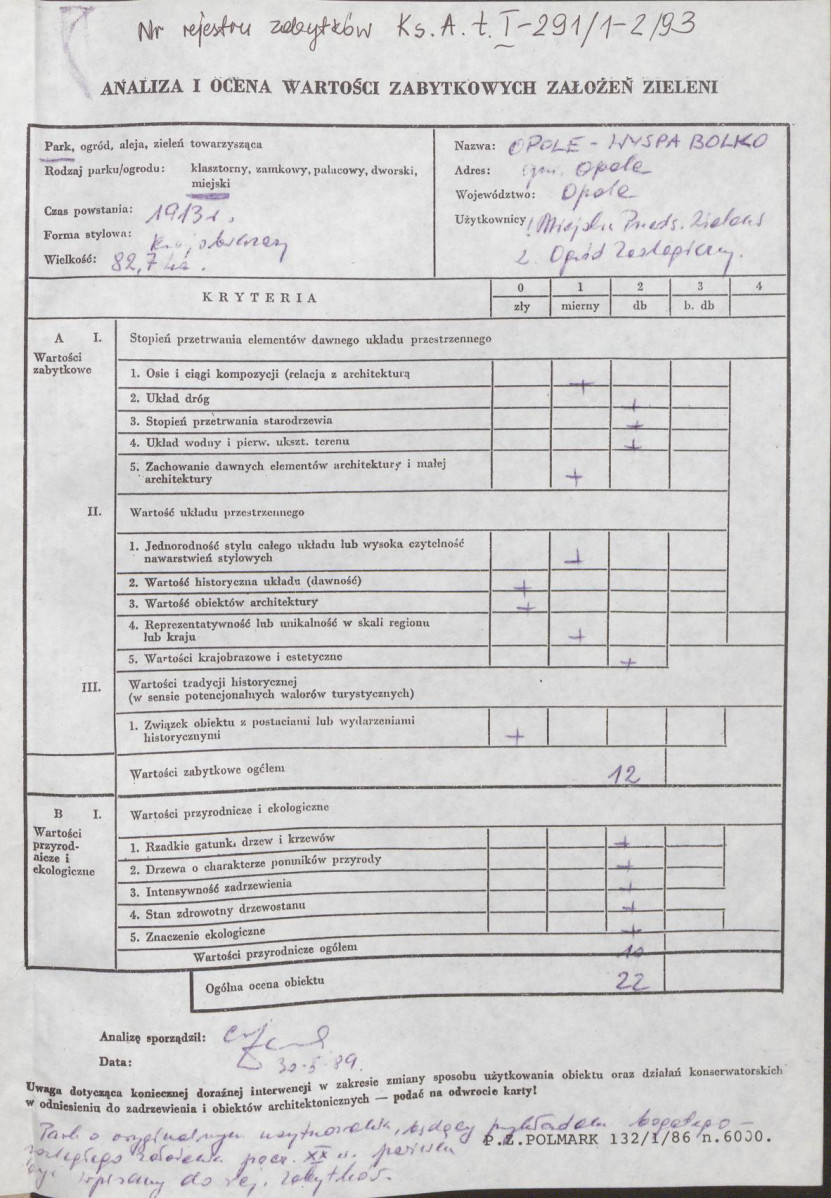 EP - Ewidencja parkowa, skan nr 4