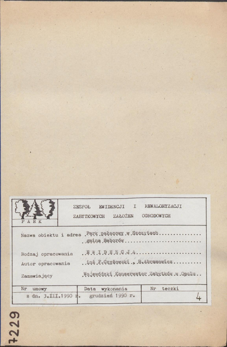 EP - Ewidencja parkowa, skan nr 3