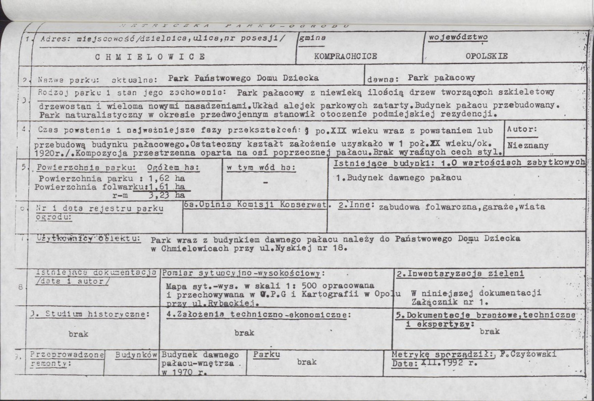 EP - Ewidencja parkowa, skan nr 39