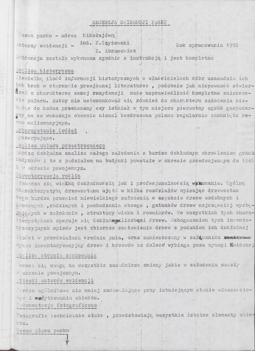 Ewidencja parkowa, skan nr 6