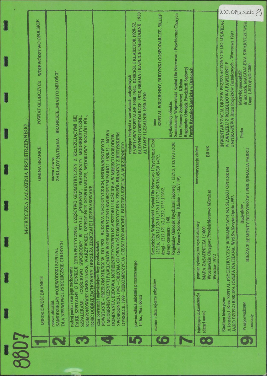 Ewidencja parkowa, skan nr 1