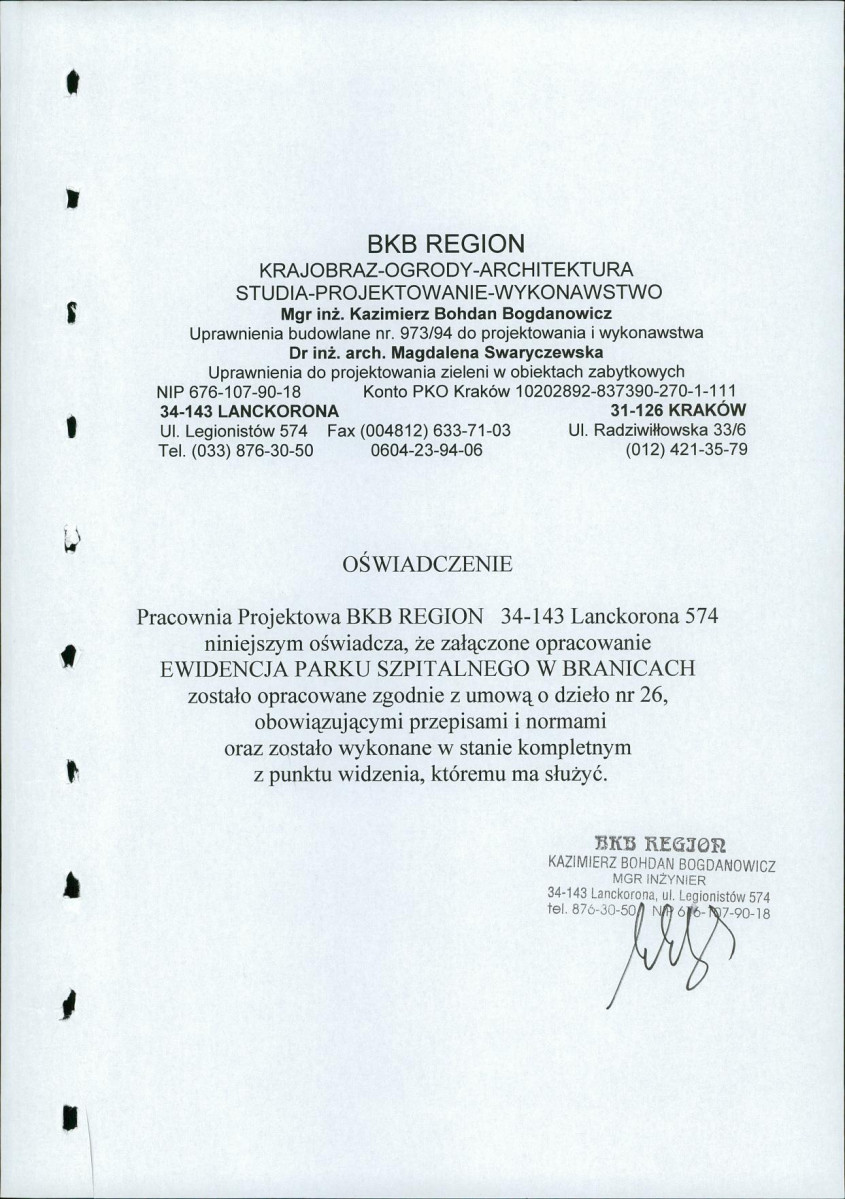 Ewidencja parkowa, skan nr 67