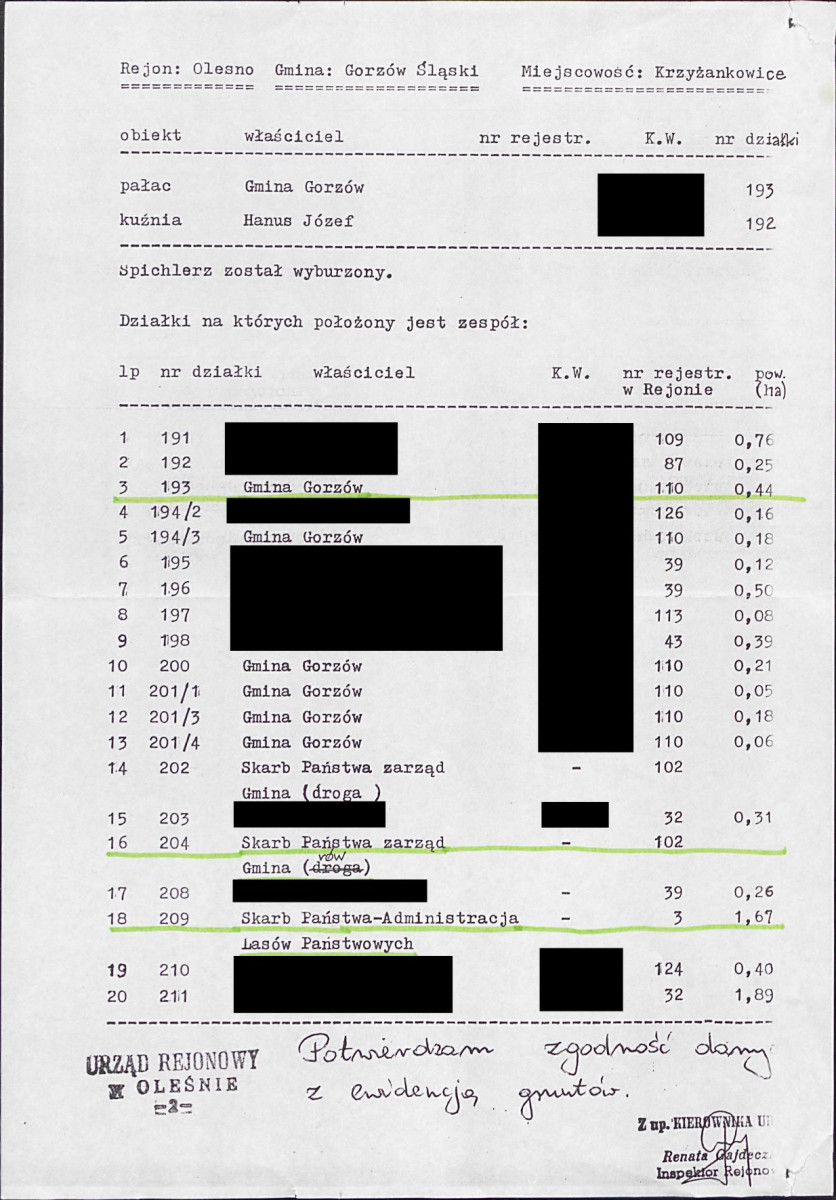 Ewidencja parkowa, skan nr 25