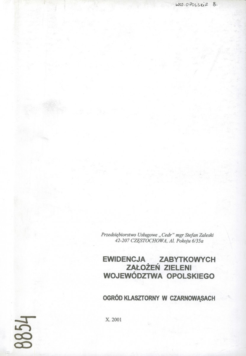 EP - Ewidencja parkowa, skan nr 1