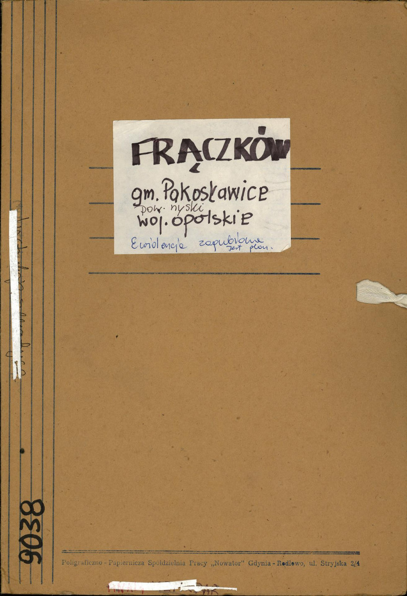 EP - Ewidencja parkowa, skan nr 1