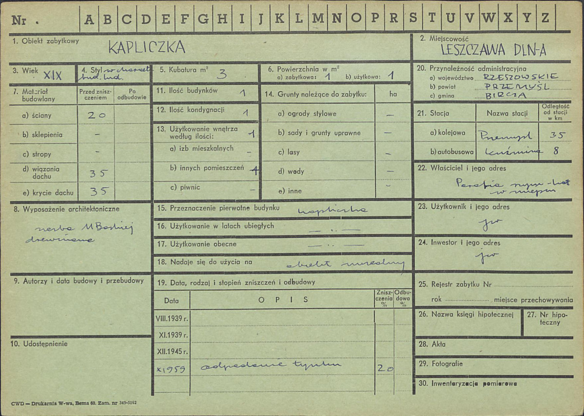 Karta zielona, skan nr 1