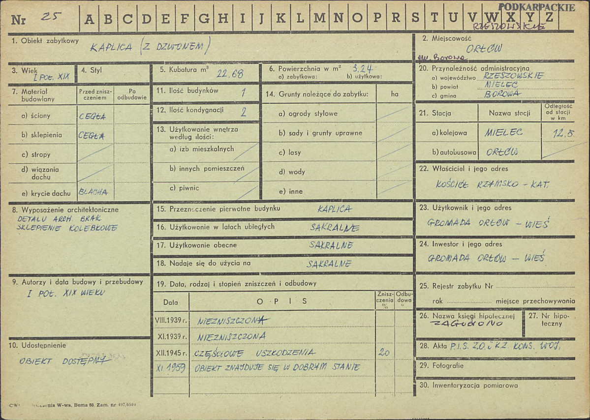 Karta zielona, skan nr 1