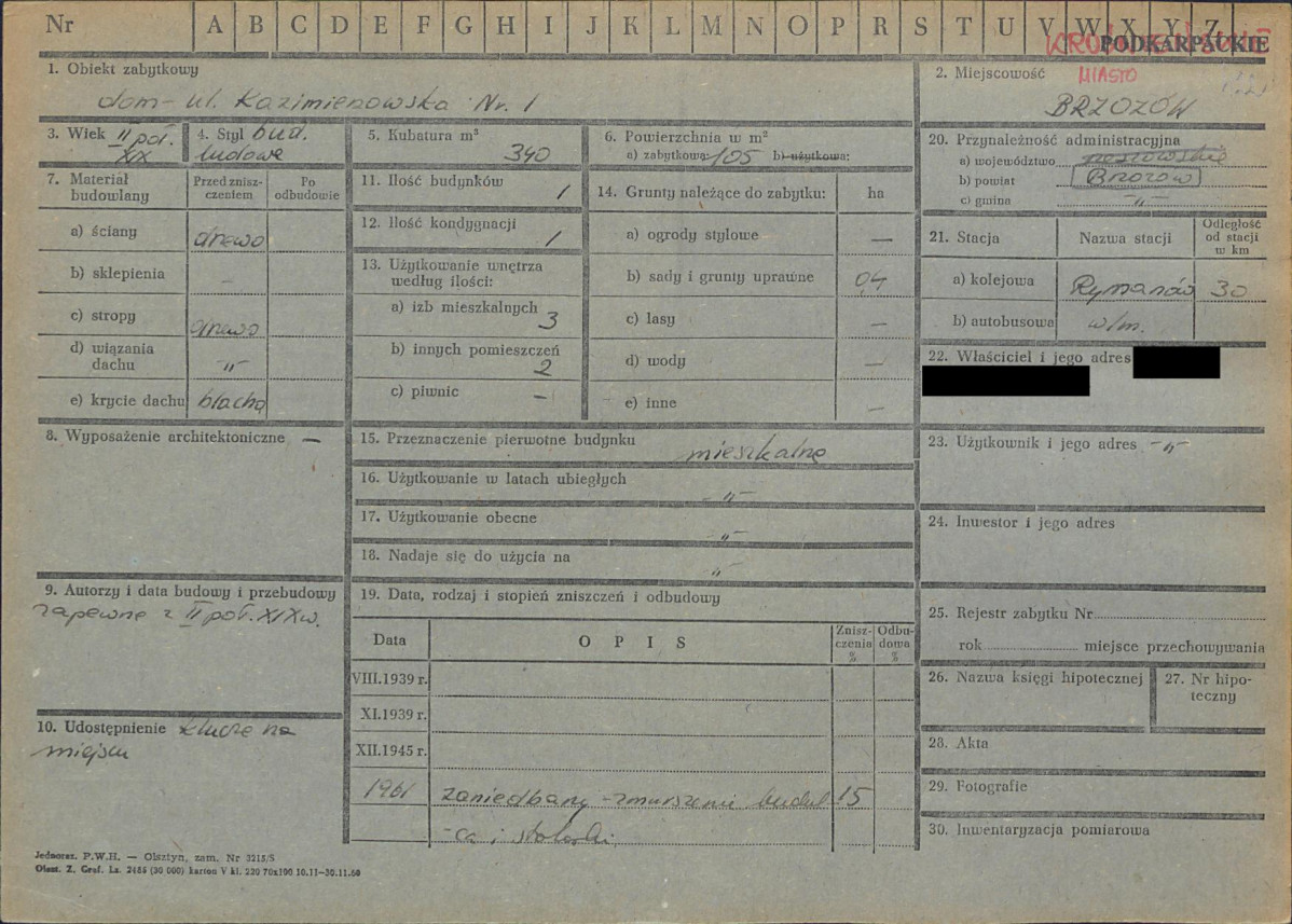 KZ - Karta zielona, skan nr 1