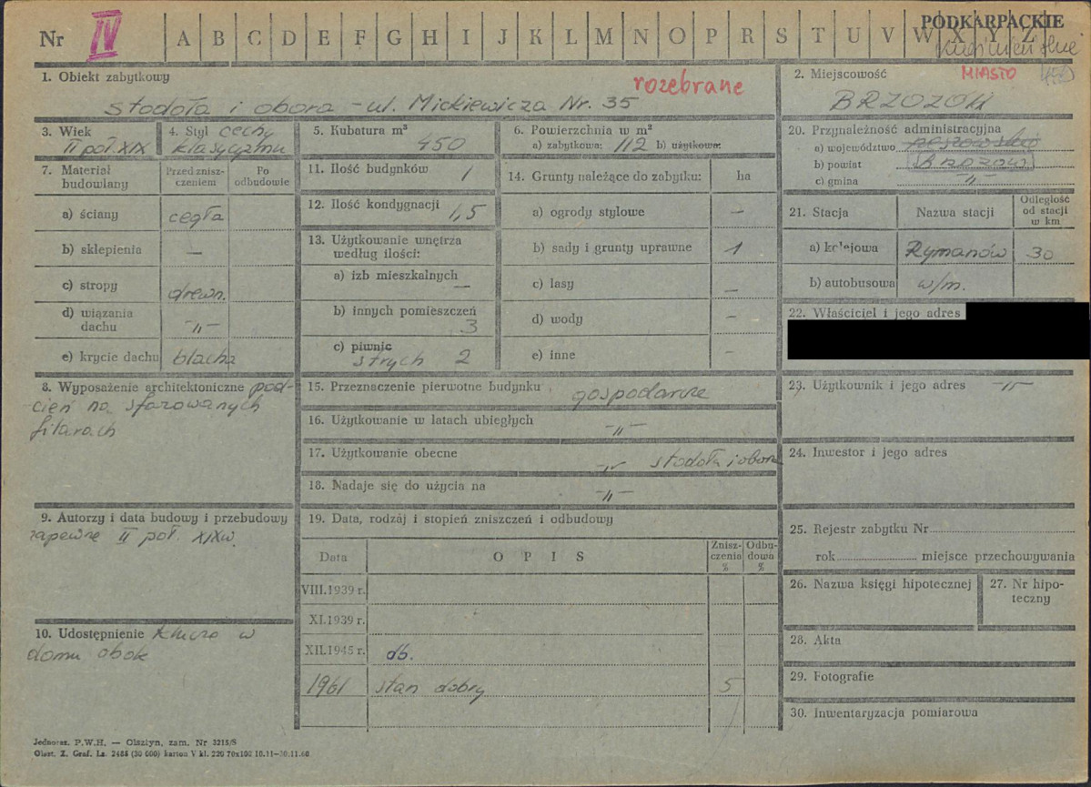 KZ - Karta zielona, skan nr 1