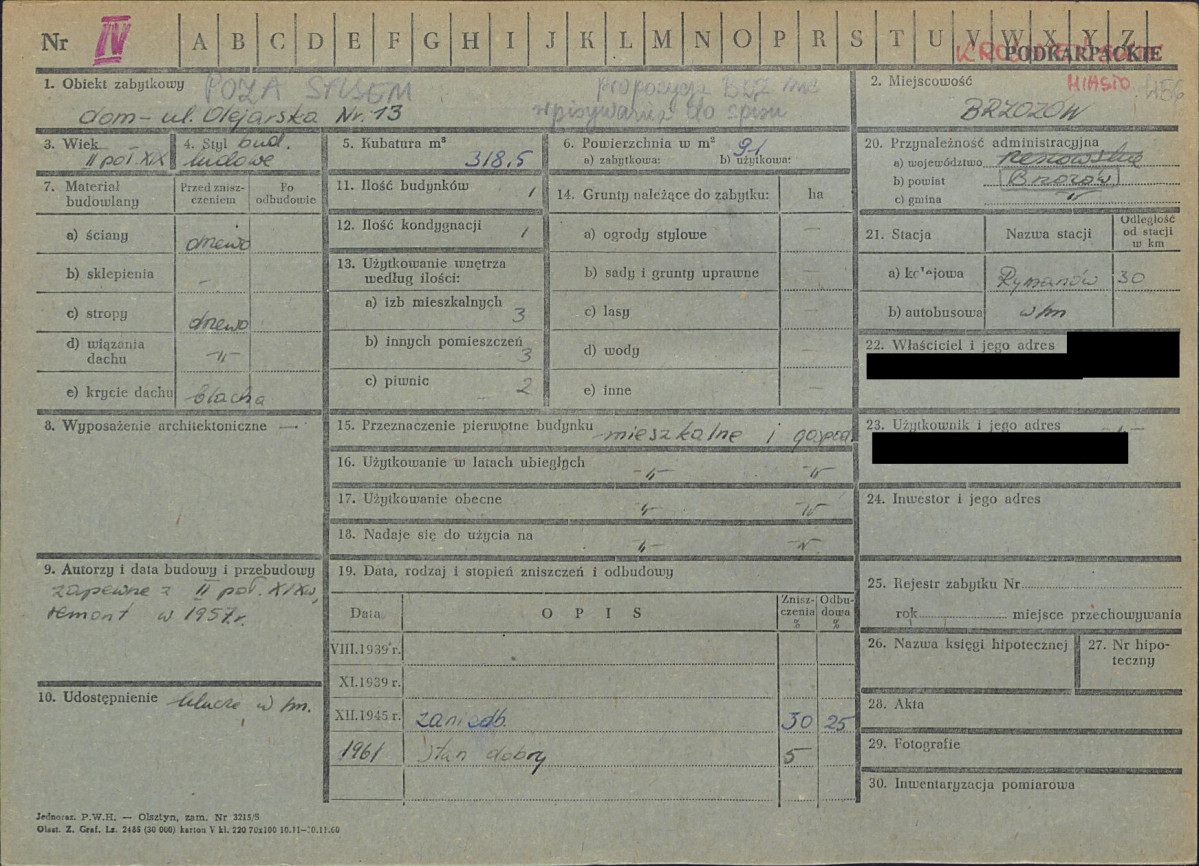 KZ - Karta zielona, skan nr 1