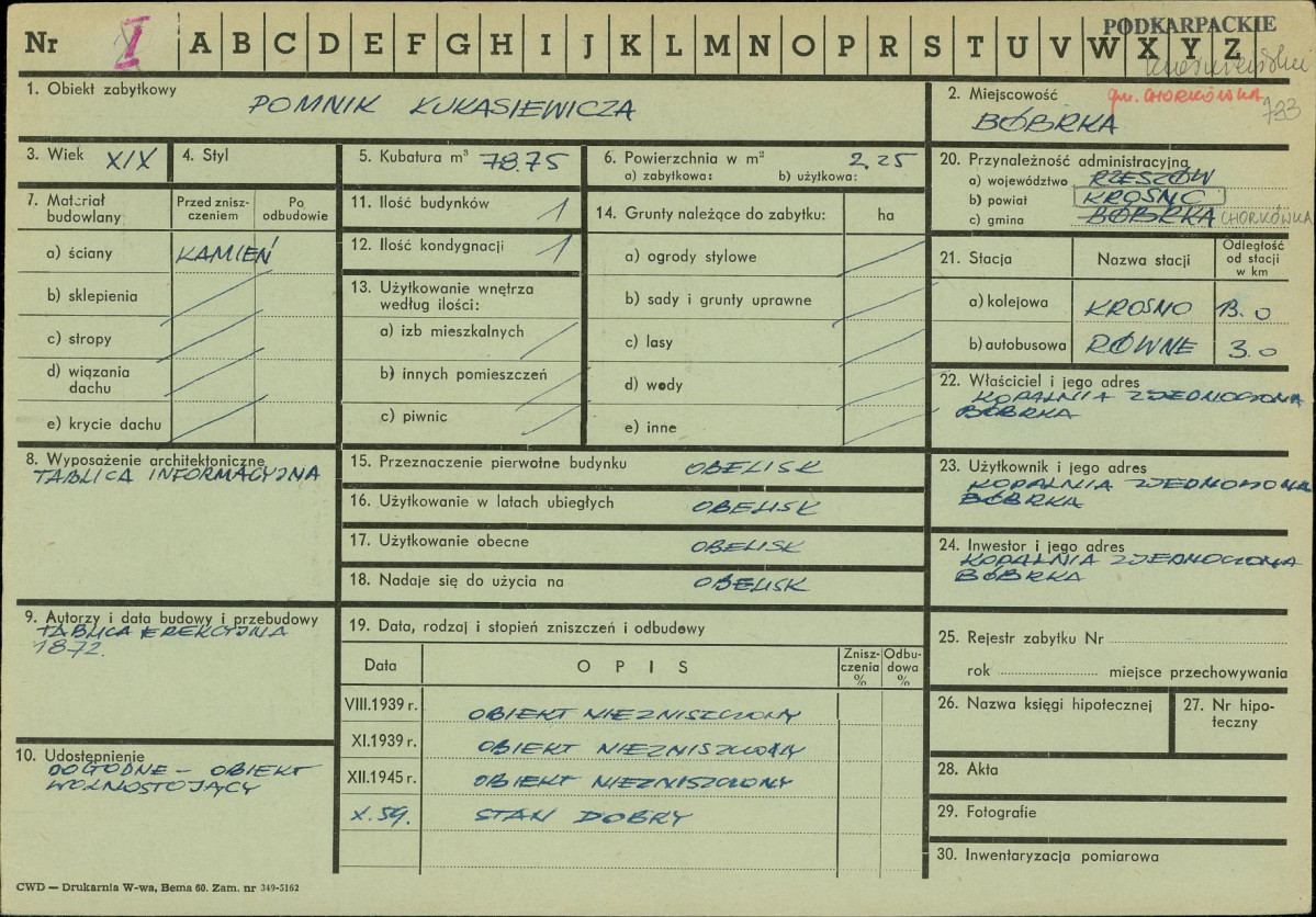Karta zielona, skan nr 1