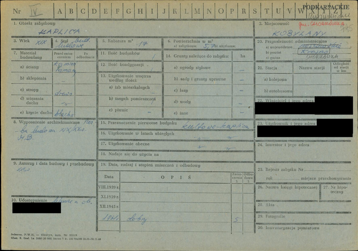 KZ - Karta zielona, skan nr 1