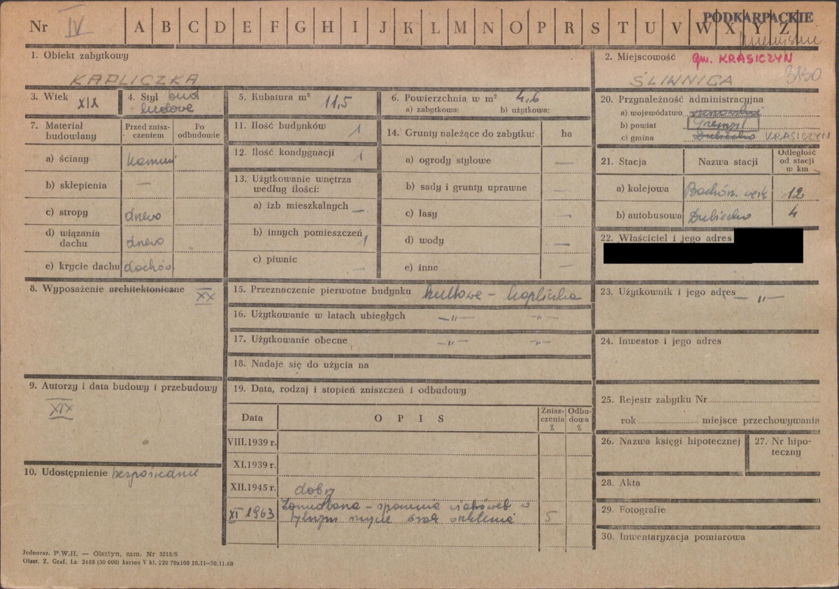 KZ - Karta zielona, skan nr 1