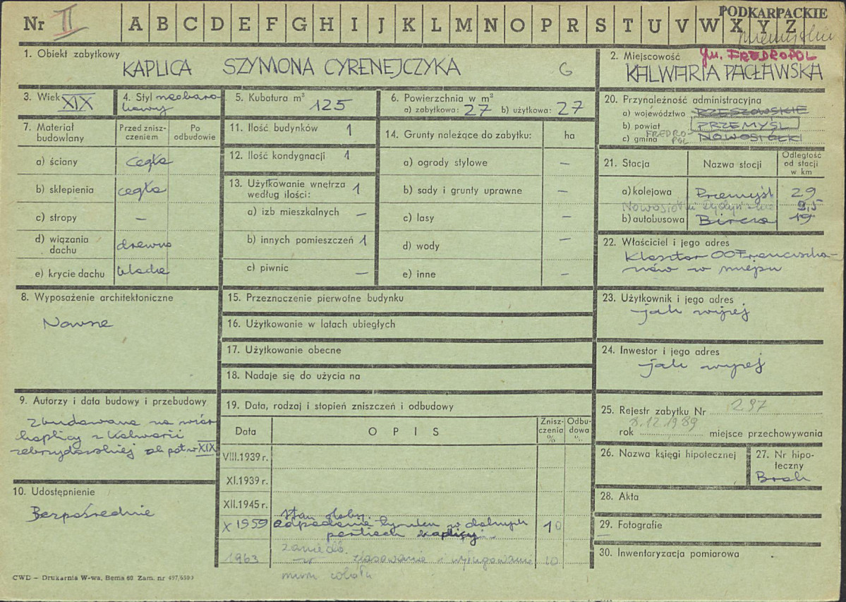 Karta zielona, skan nr 1
