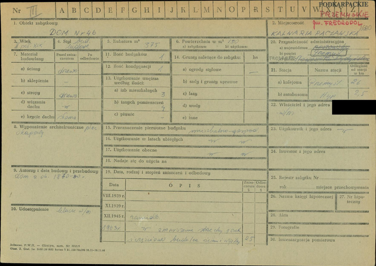 KZ - Karta zielona, skan nr 1