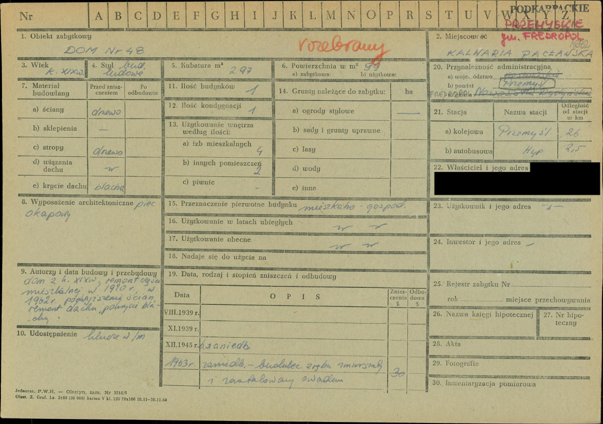 KZ - Karta zielona, skan nr 1