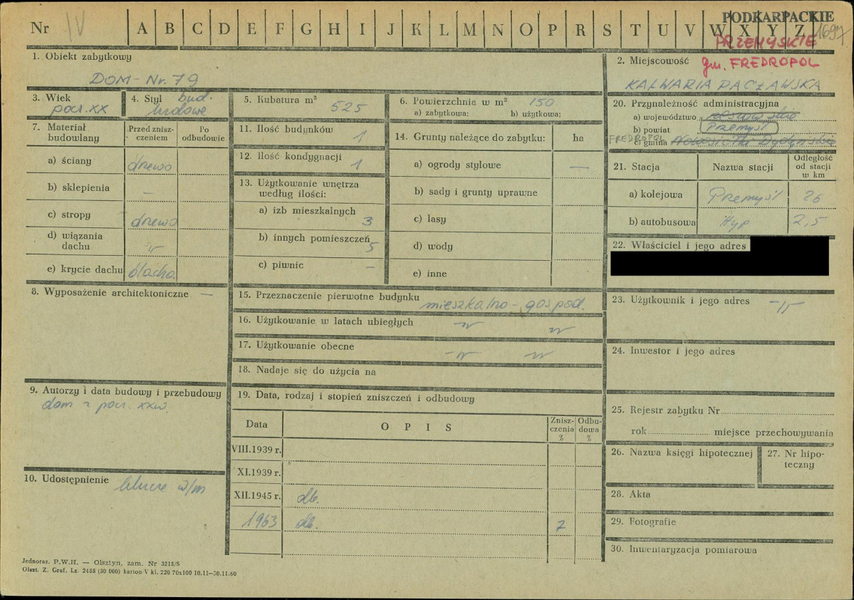 KZ - Karta zielona, skan nr 1