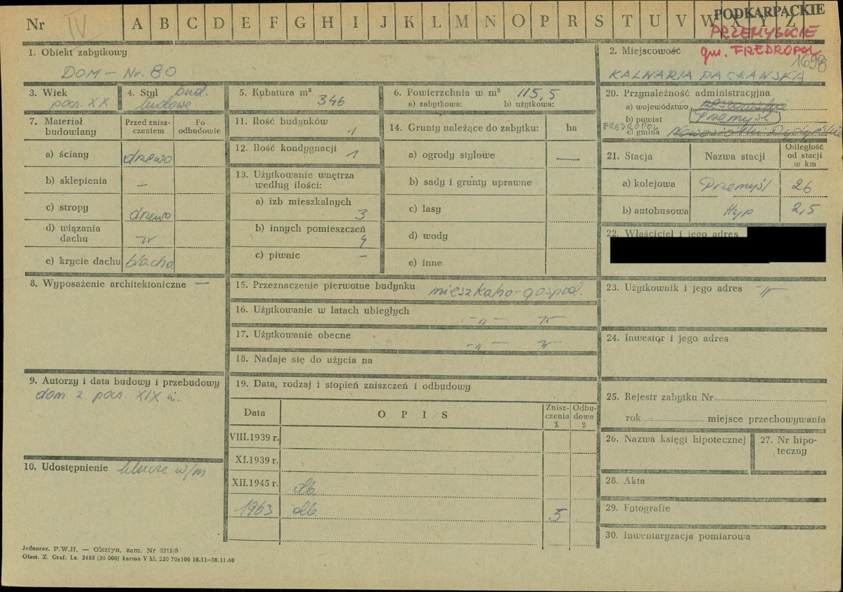 KZ - Karta zielona, skan nr 1