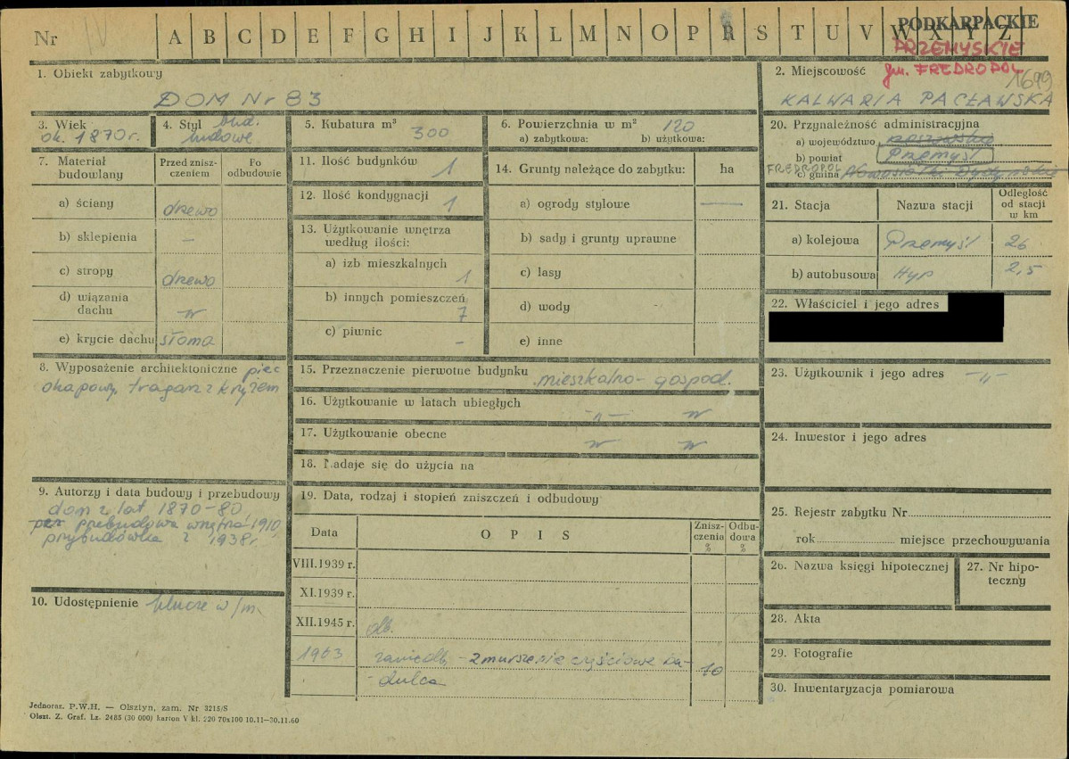 KZ - Karta zielona, skan nr 1