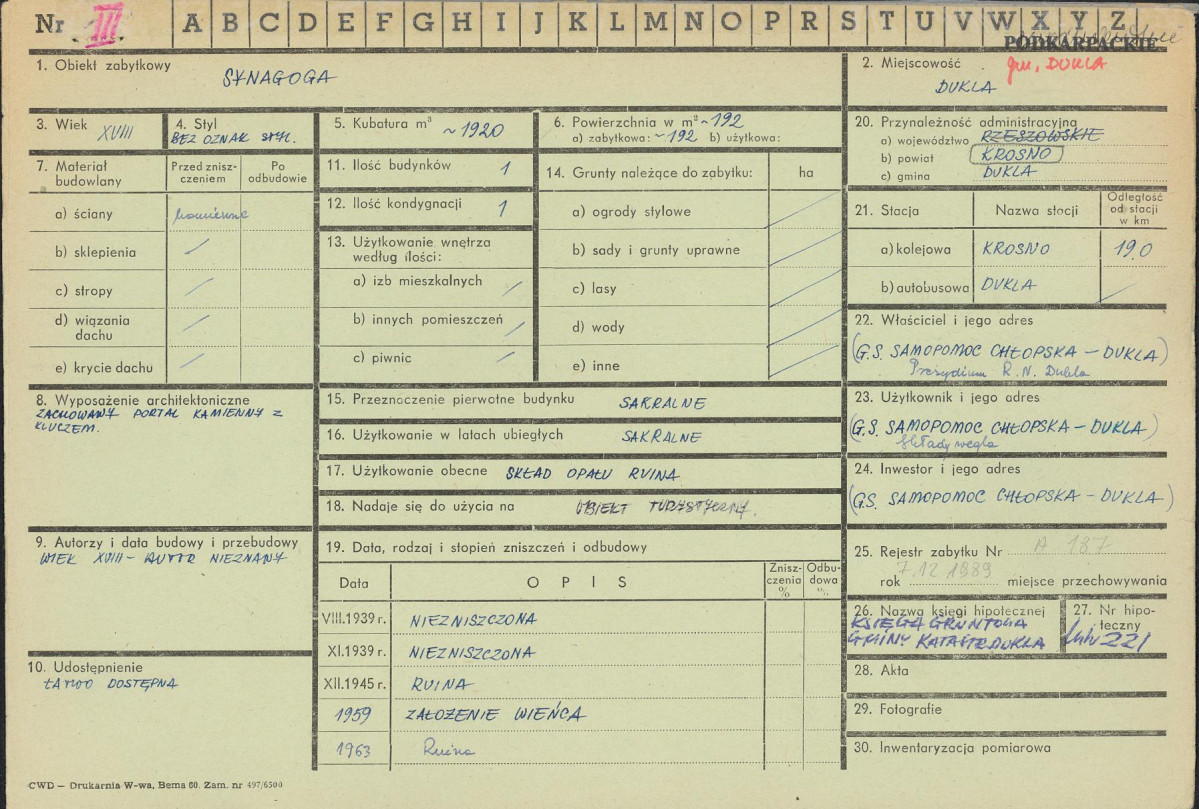 Karta zielona, skan nr 1