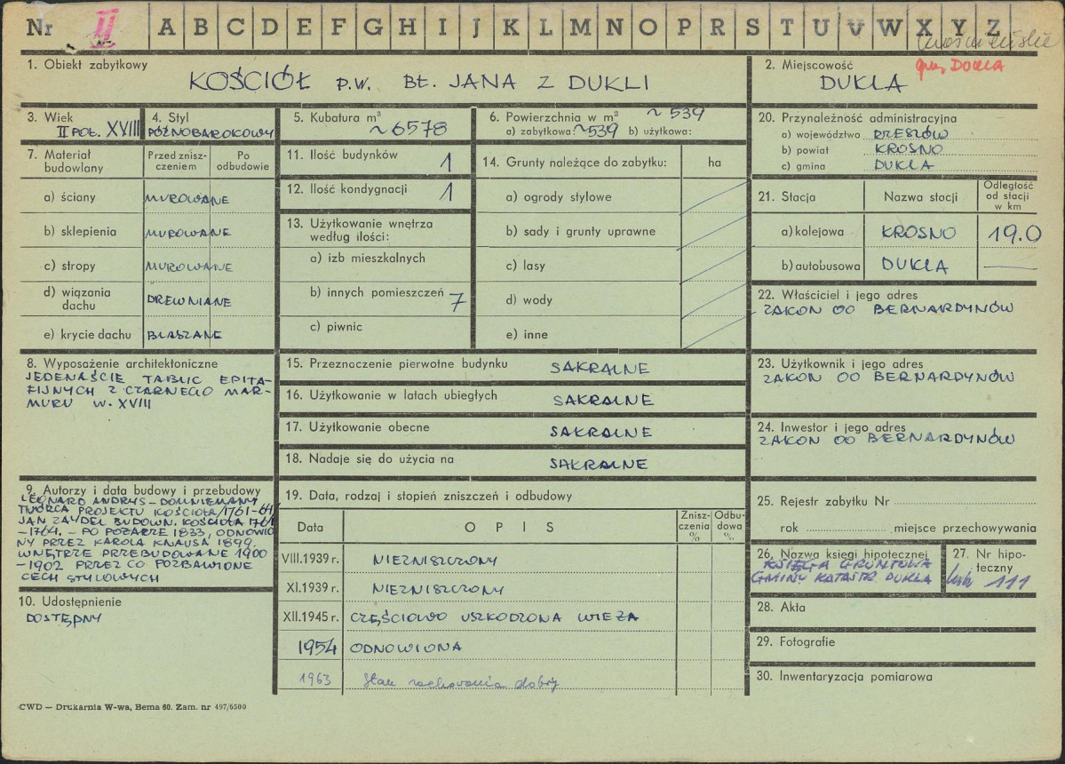 Karta zielona, skan nr 1