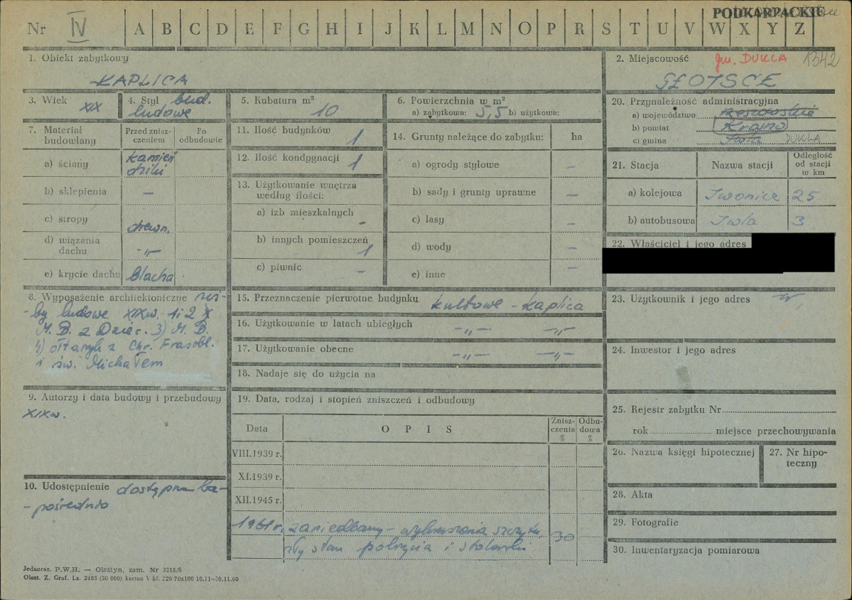 KZ - Karta zielona, skan nr 1