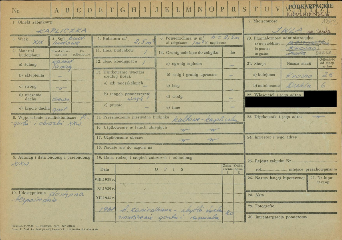 KZ - Karta zielona, skan nr 1